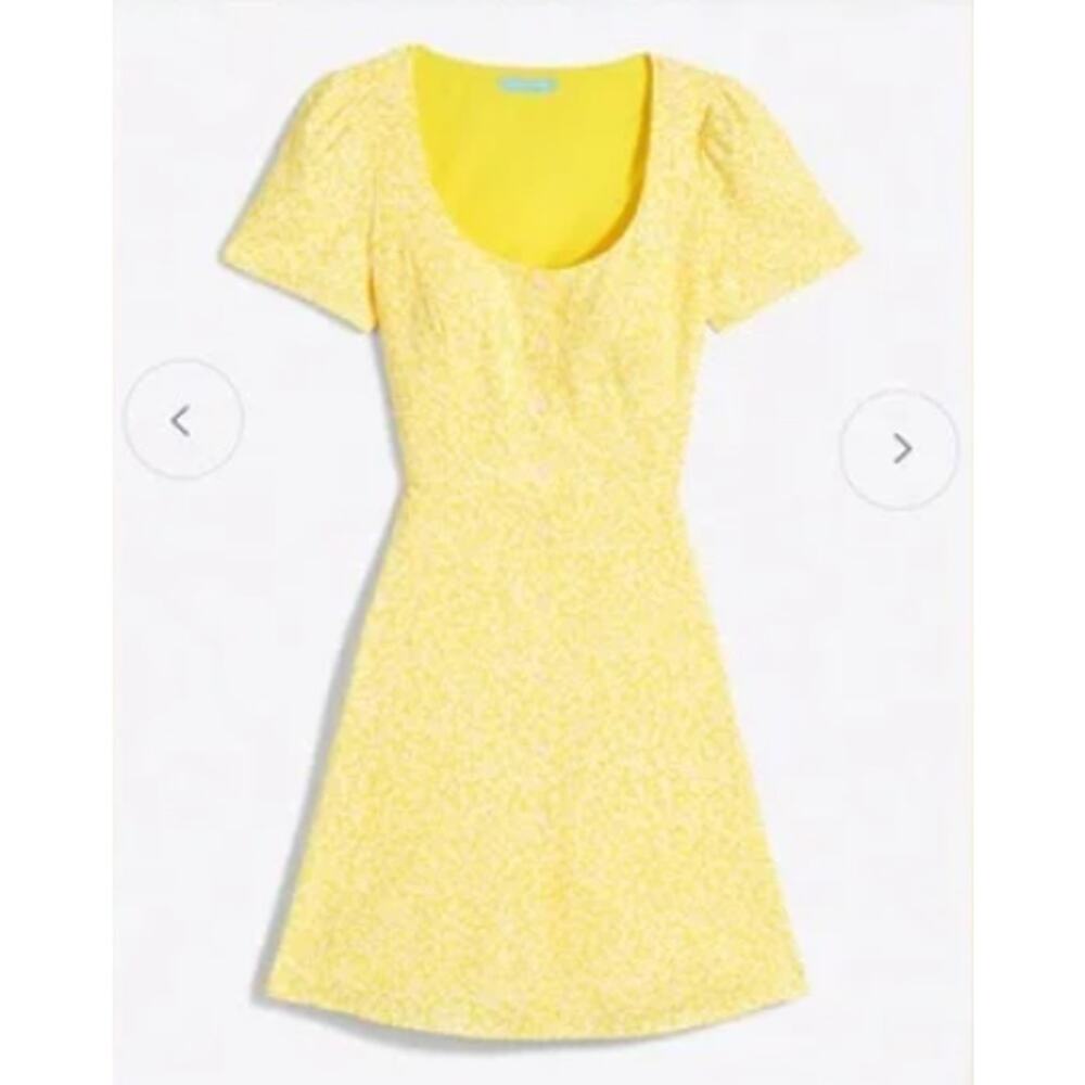 NWT Draper James Bonnie Mini Button Front Dress in Golden Floral Size 8